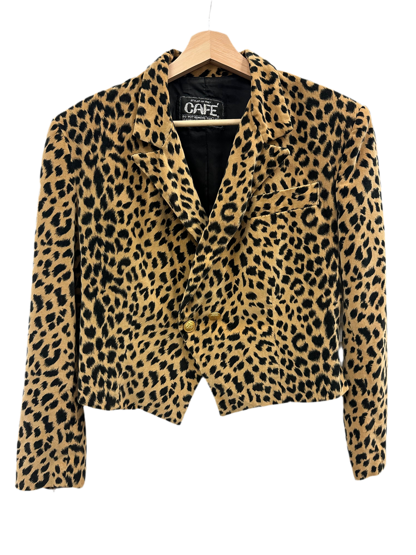 Vintage Italian Leopard Blazer