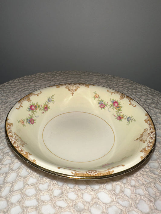 Eggshell Nautilus Floral Jewelry Catch All Dish