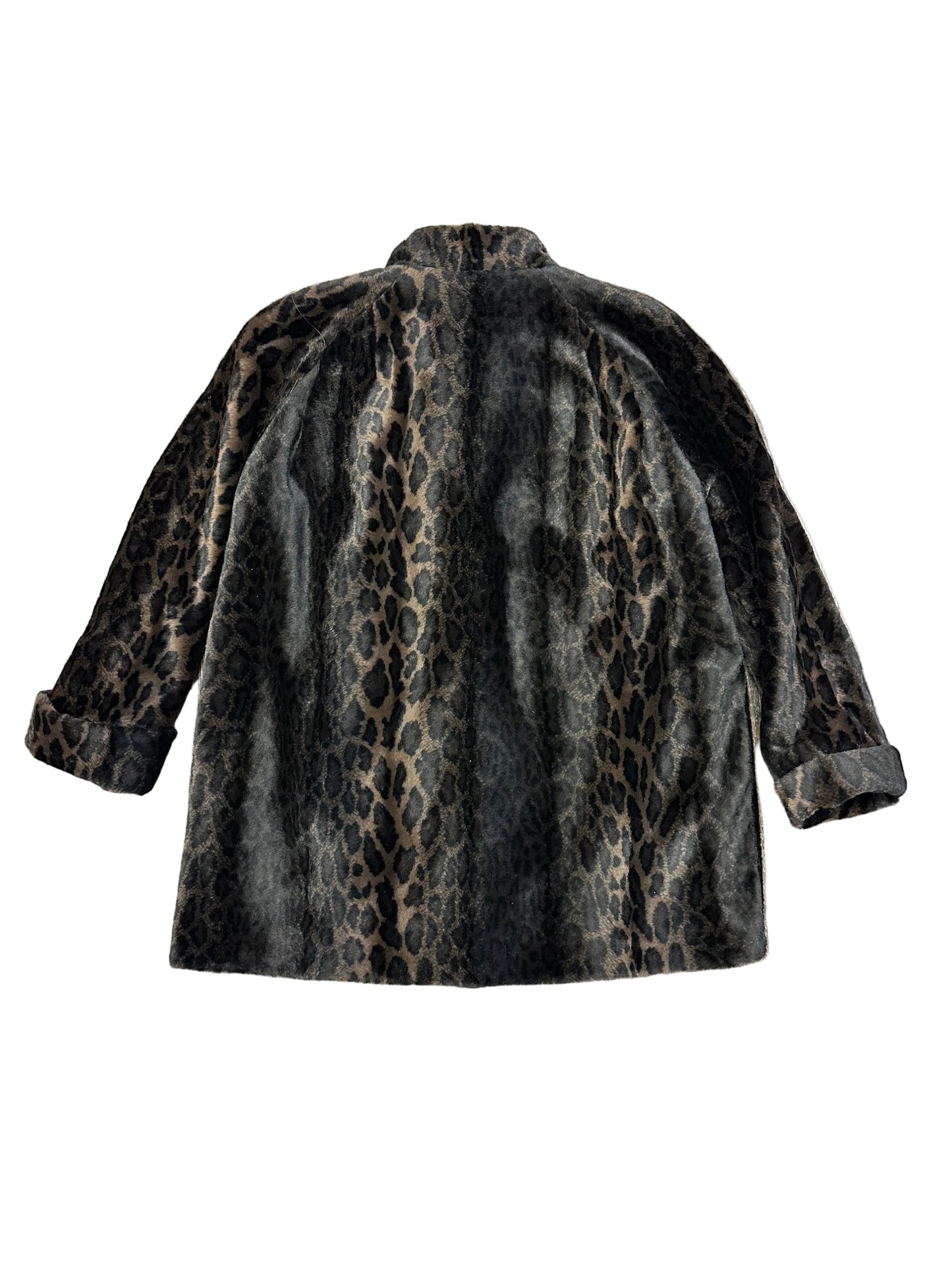 Vintage Faux Fur Leopard Coat
