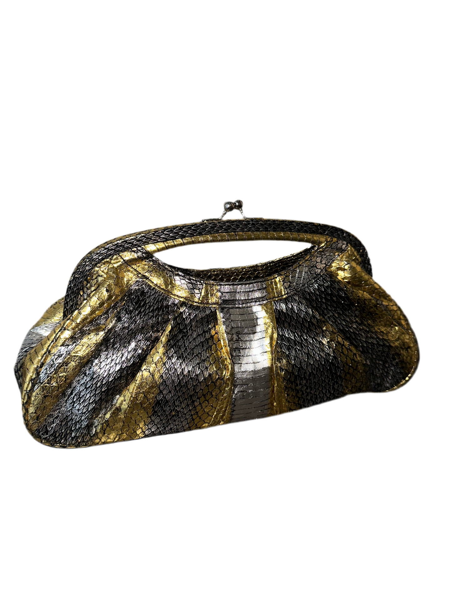 Vintage Metallic Clutch