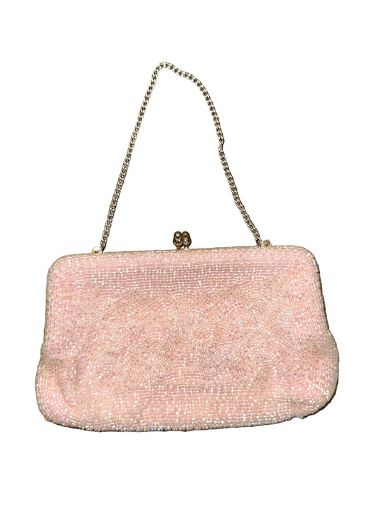 Vintage Small Pink Beaded Purse