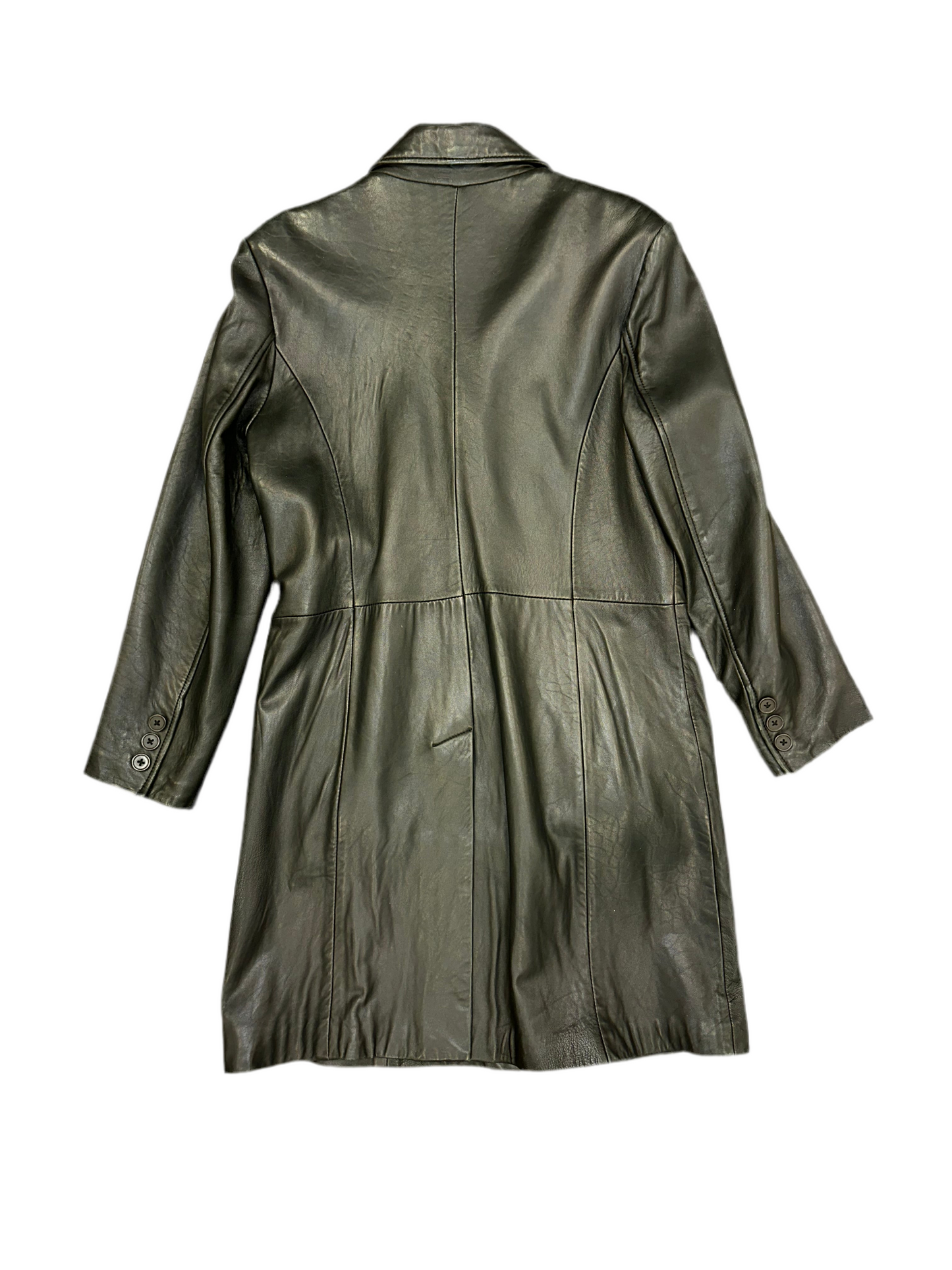Vintage Long Leather Jacket
