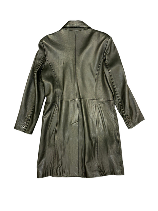 Vintage Long Leather Jacket