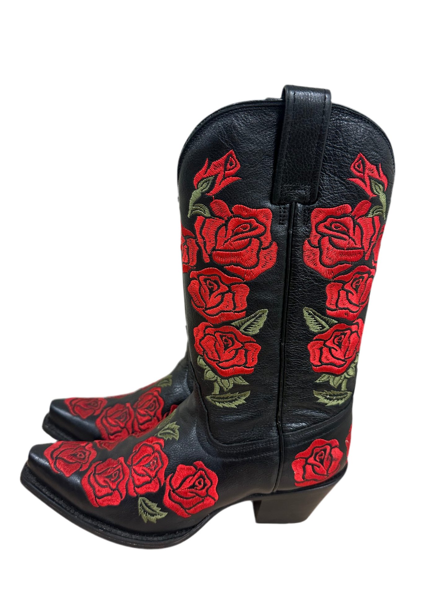 Vintage Rose Cowboy Boots