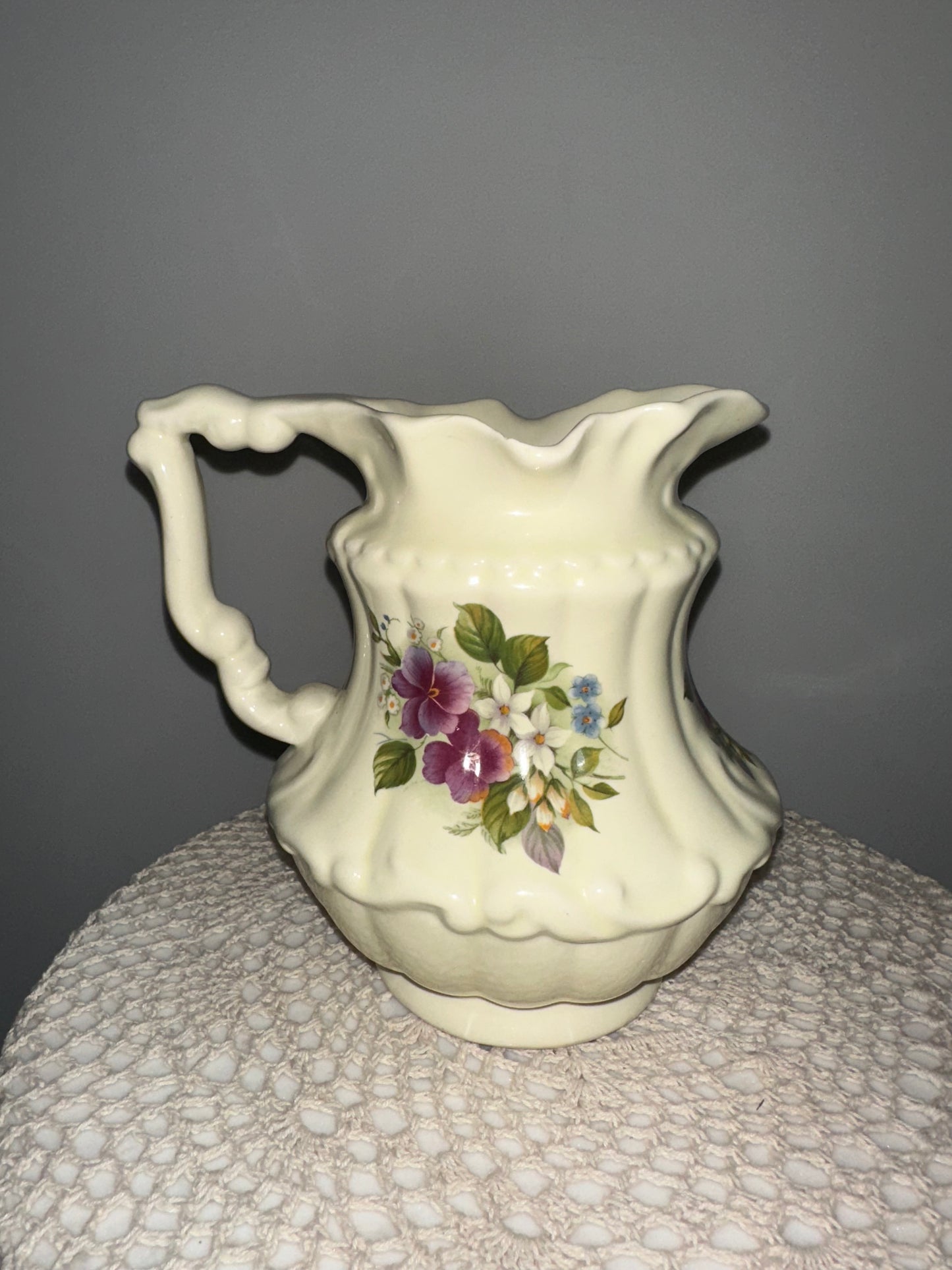 Yellow Floral Pitcher