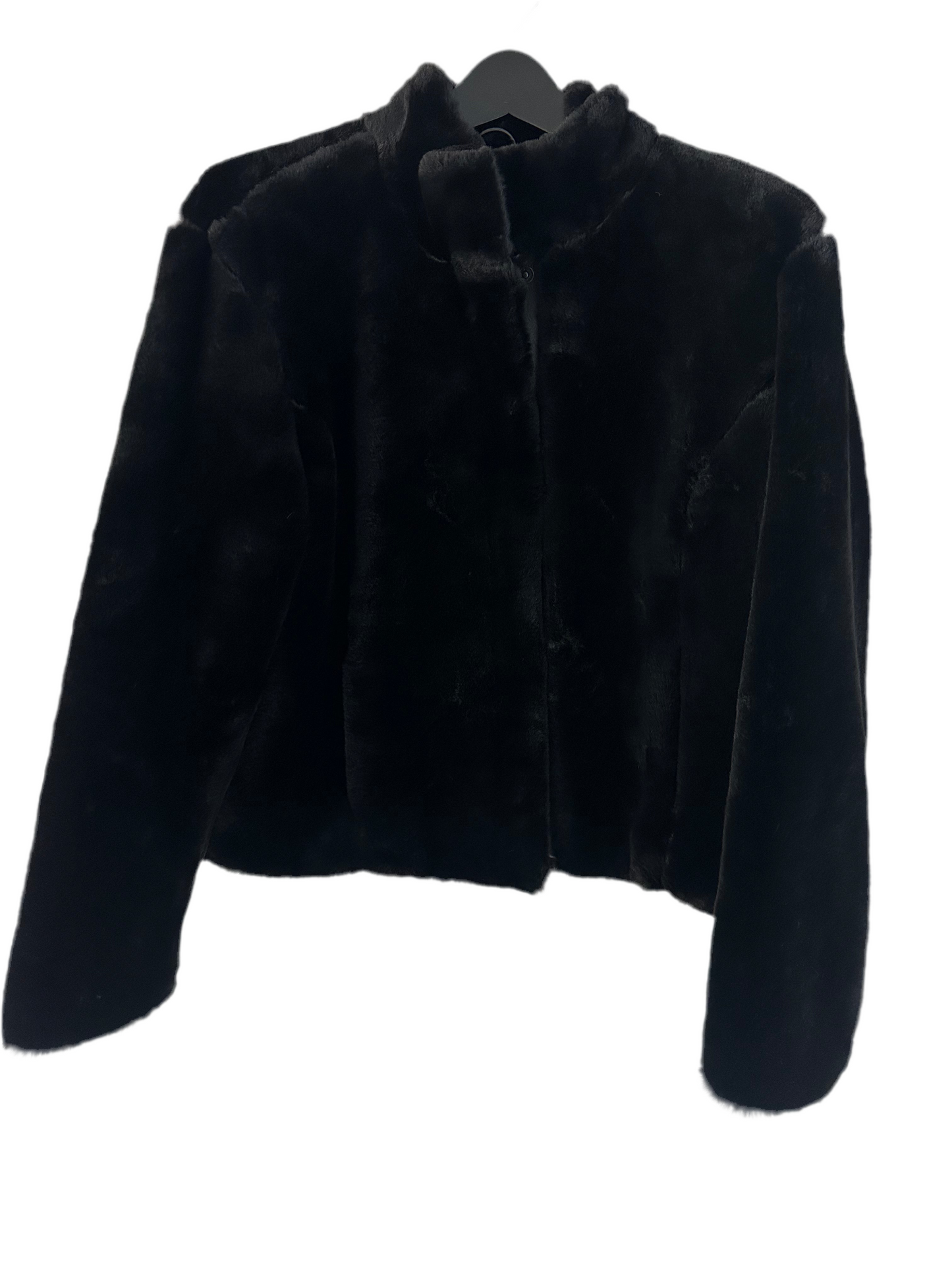 Black Faux Fur Coat