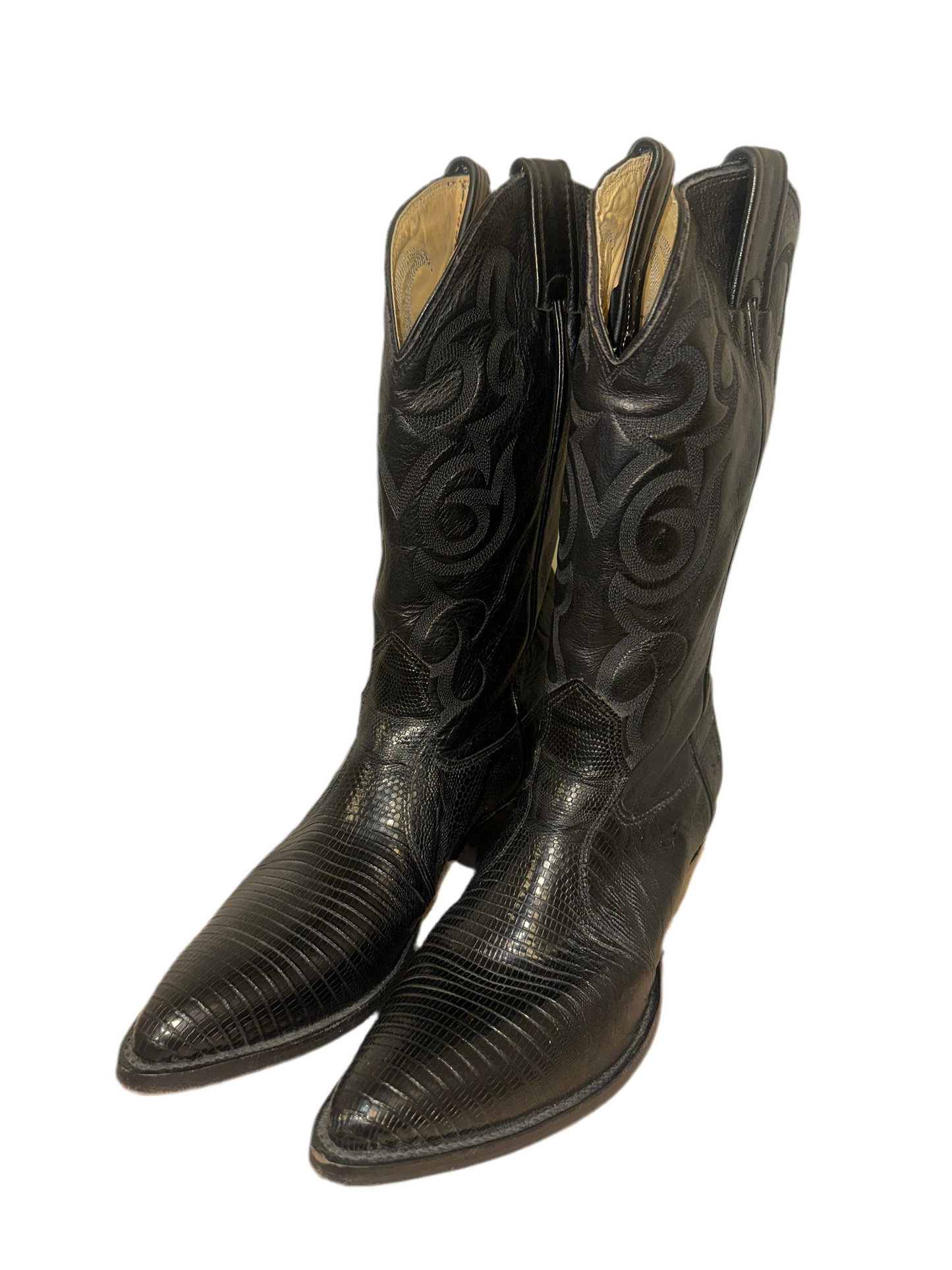 Vintage Black Cowboy Boots