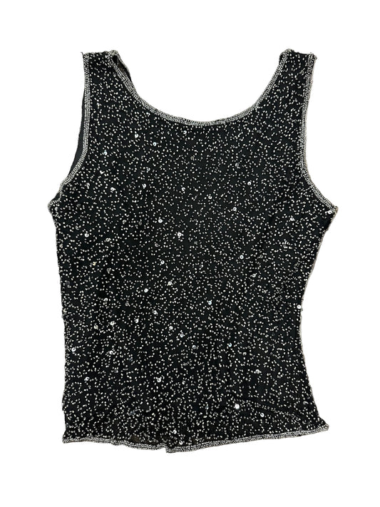 Vintage Silk Beaded Tank Top
