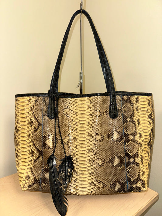 Vintage Python Tote