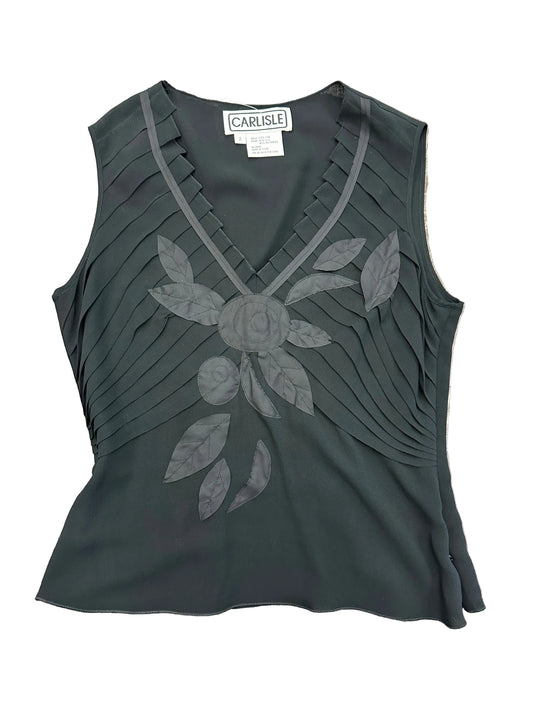 Vintage Silk Floral Tank