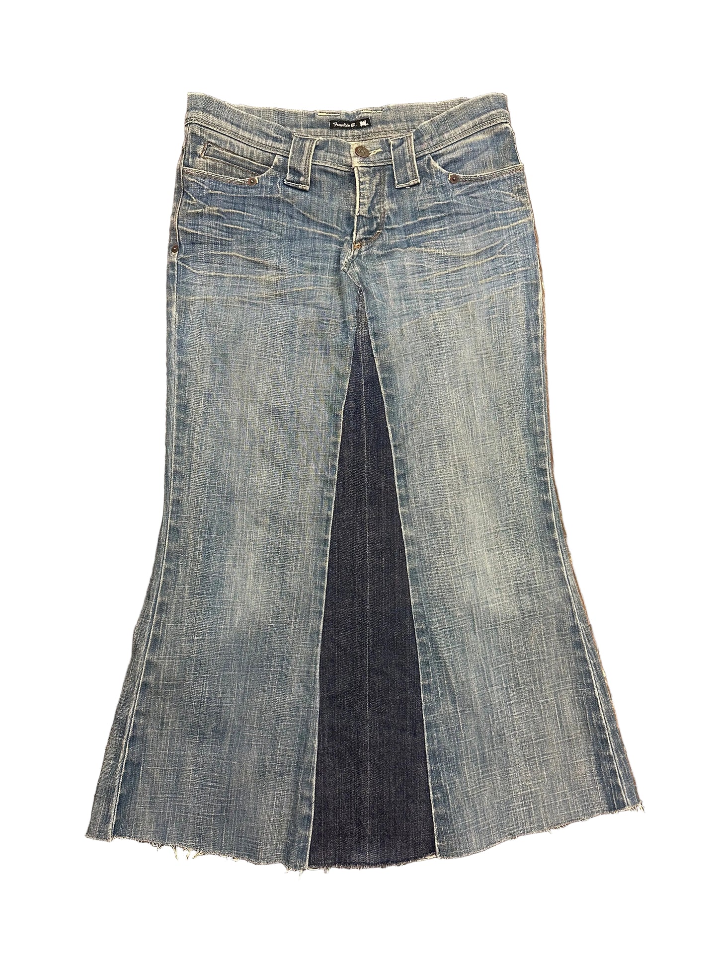 Vintage Frankie B. Long Denim Butterfly Skirt