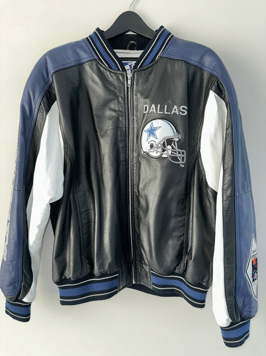 Vintage Leather Dallas Cowboys Bomber