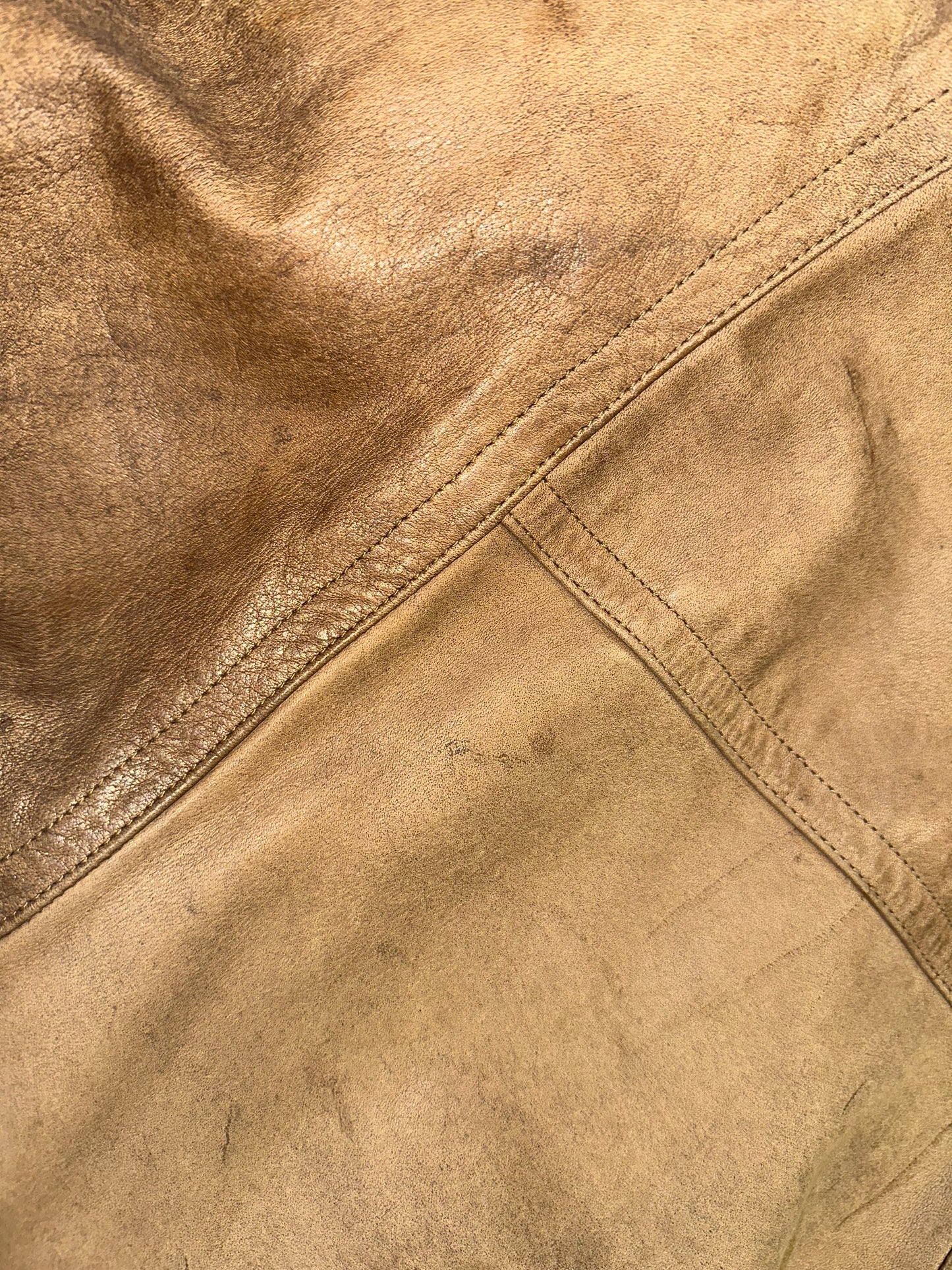 Vintage Leather Bomber Jacket