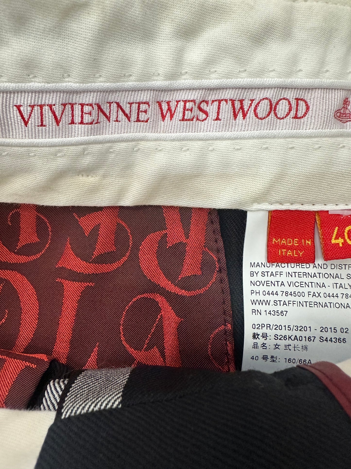 Vivienne Westwood Pinstripe Trouser Pants