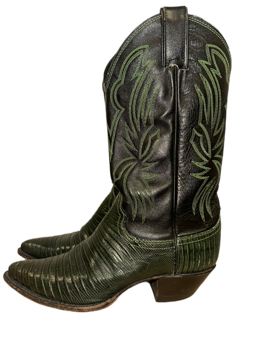Vintage Green Cowboy Boots