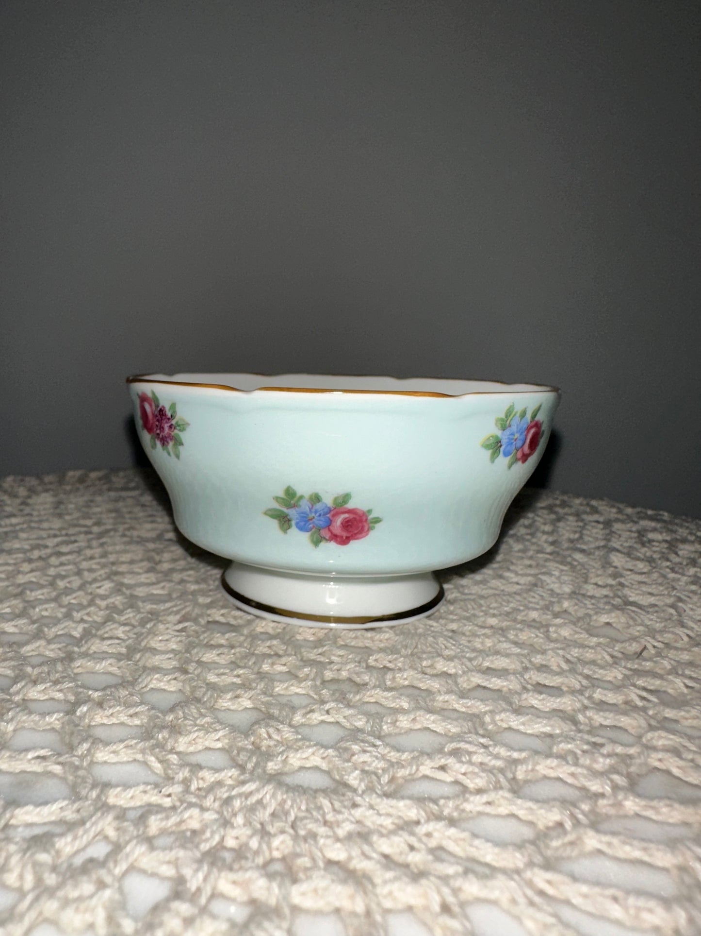 Small Blue Floral Bowl