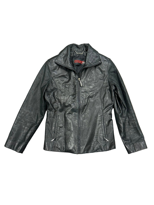 Vintage Nicole Miller Black Leather Jacket