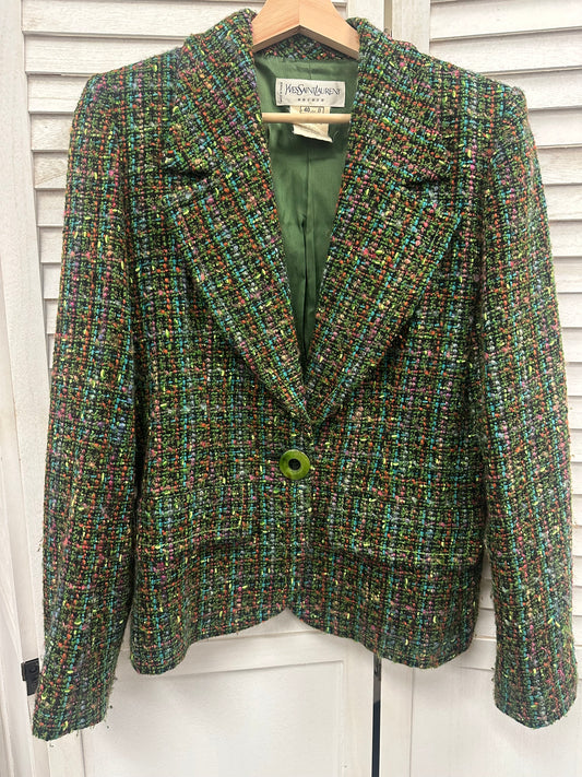 Vintage Yves Saint Laurent Tweed Blazer