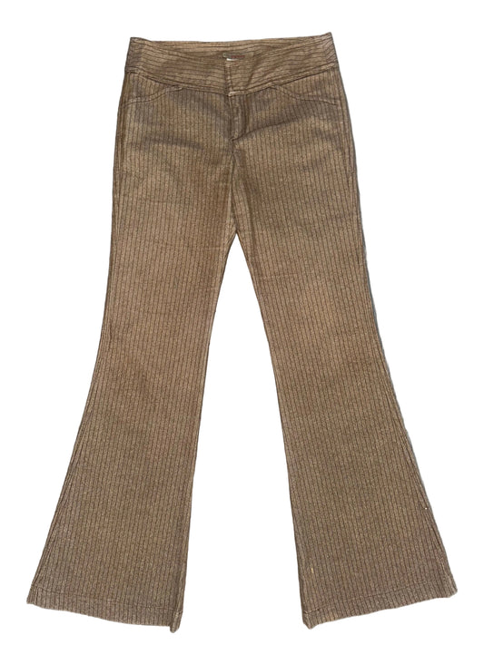 Vintage Brown Pinstriped Trousers