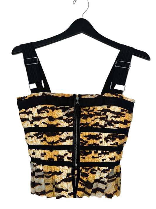 Vintage Dolce and Gabbana Animal Print Corset
