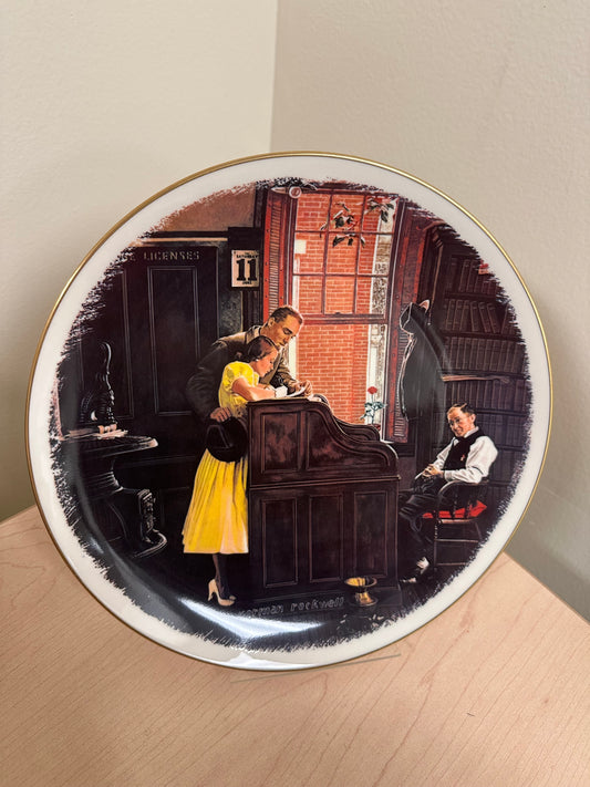 Vintage Norman Rockwell Plate
