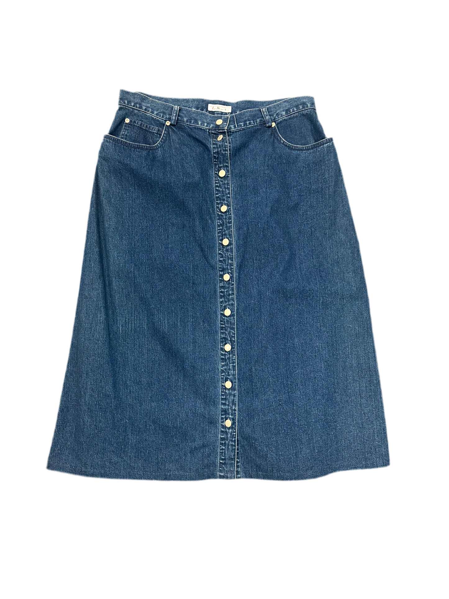 Vintage Long Denim Skirt