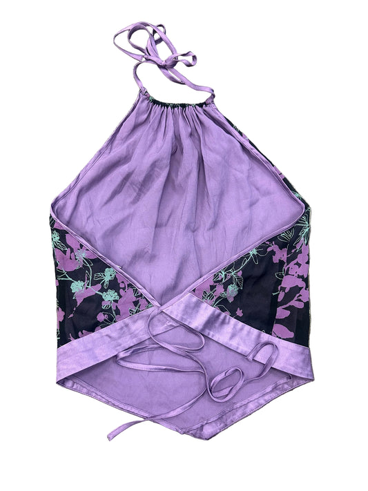 Vintage Silk Tie Back Halter
