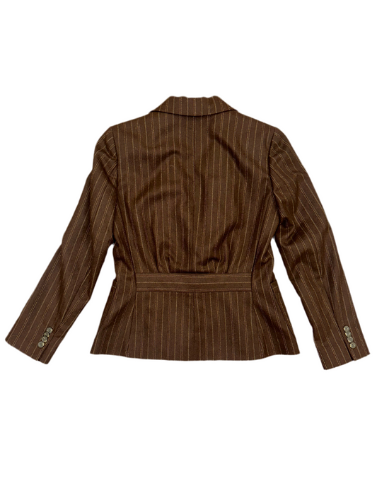 Vintage Ralph Lauren Brown Striped Blazer