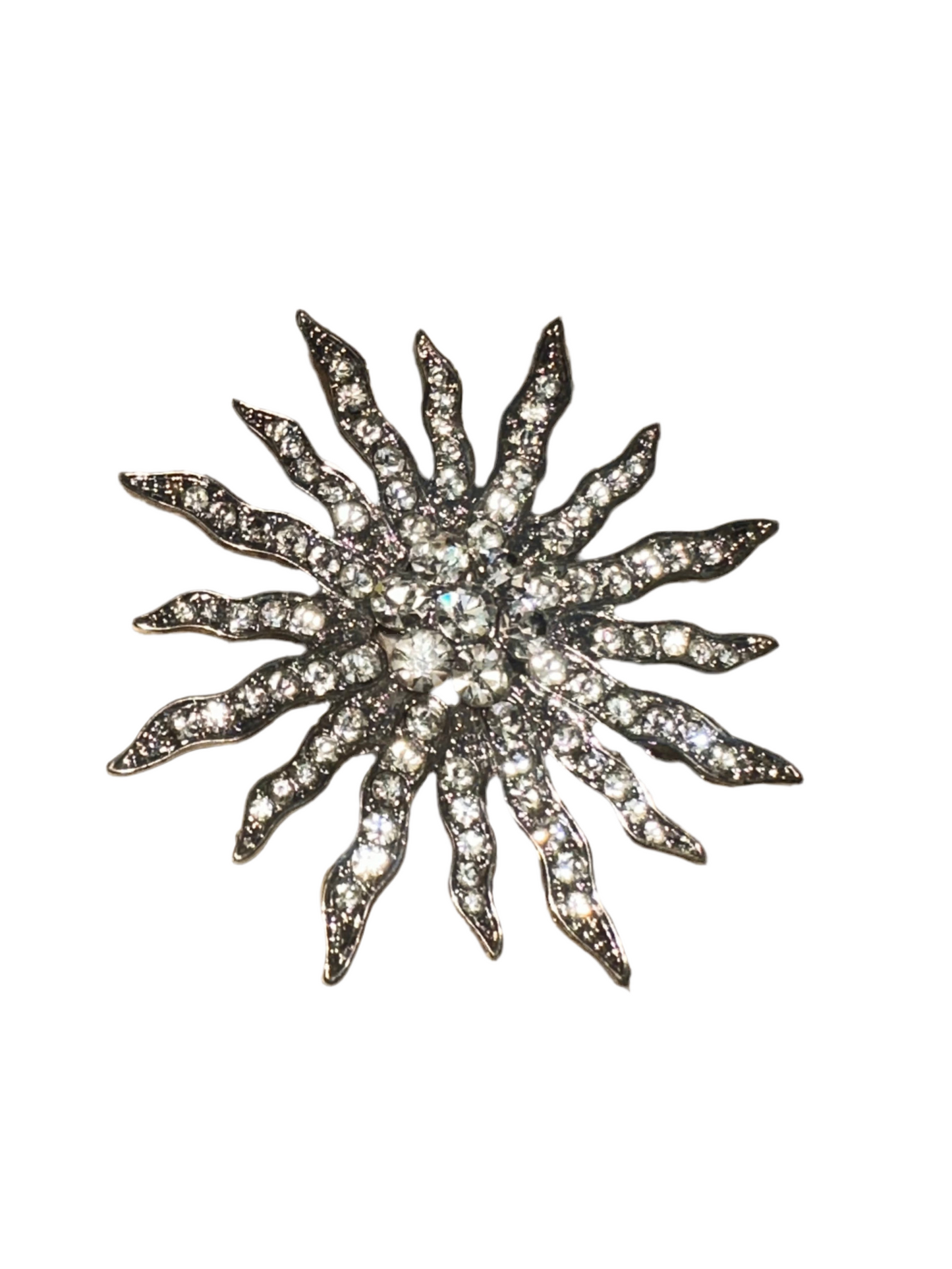 Silver Burst Brooch