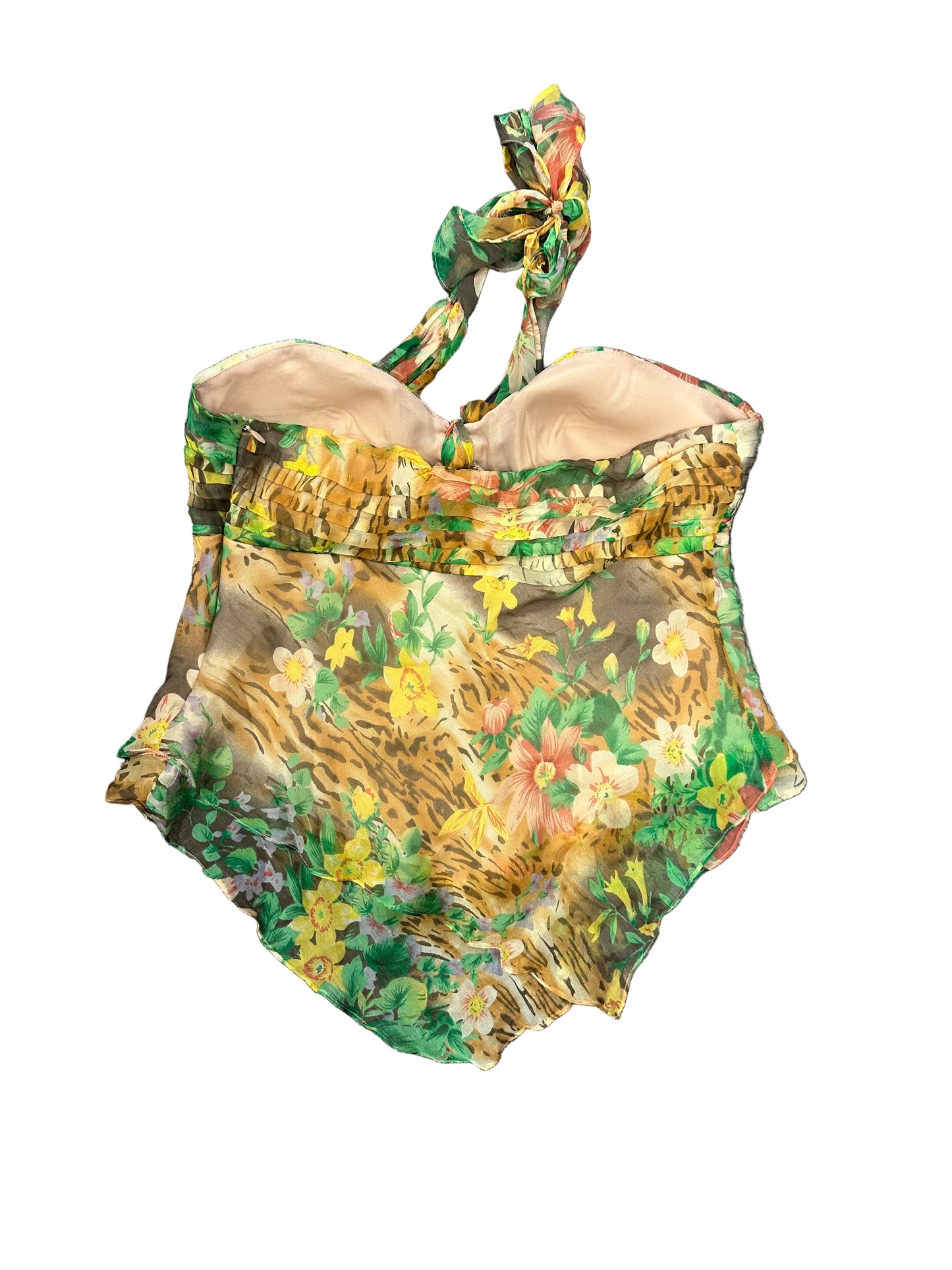 Vintage Silk Halter Tank Top