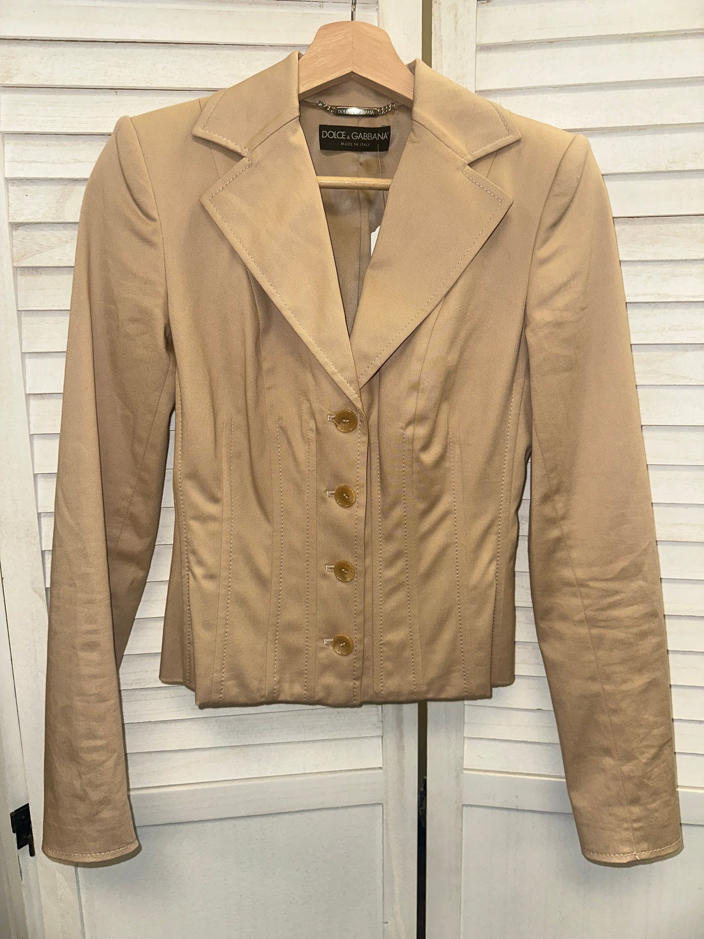 Vintage Dolce & Gabbana Blazer with Ribbing