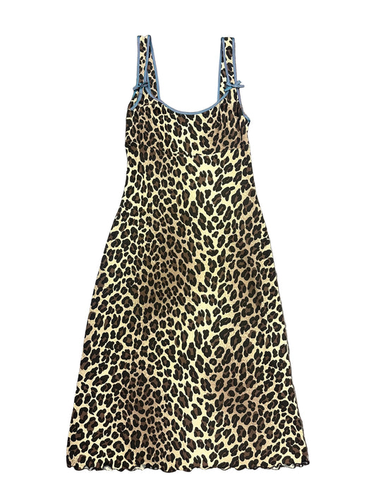 Vintage Nanette Lepore Leopard Midi Dress