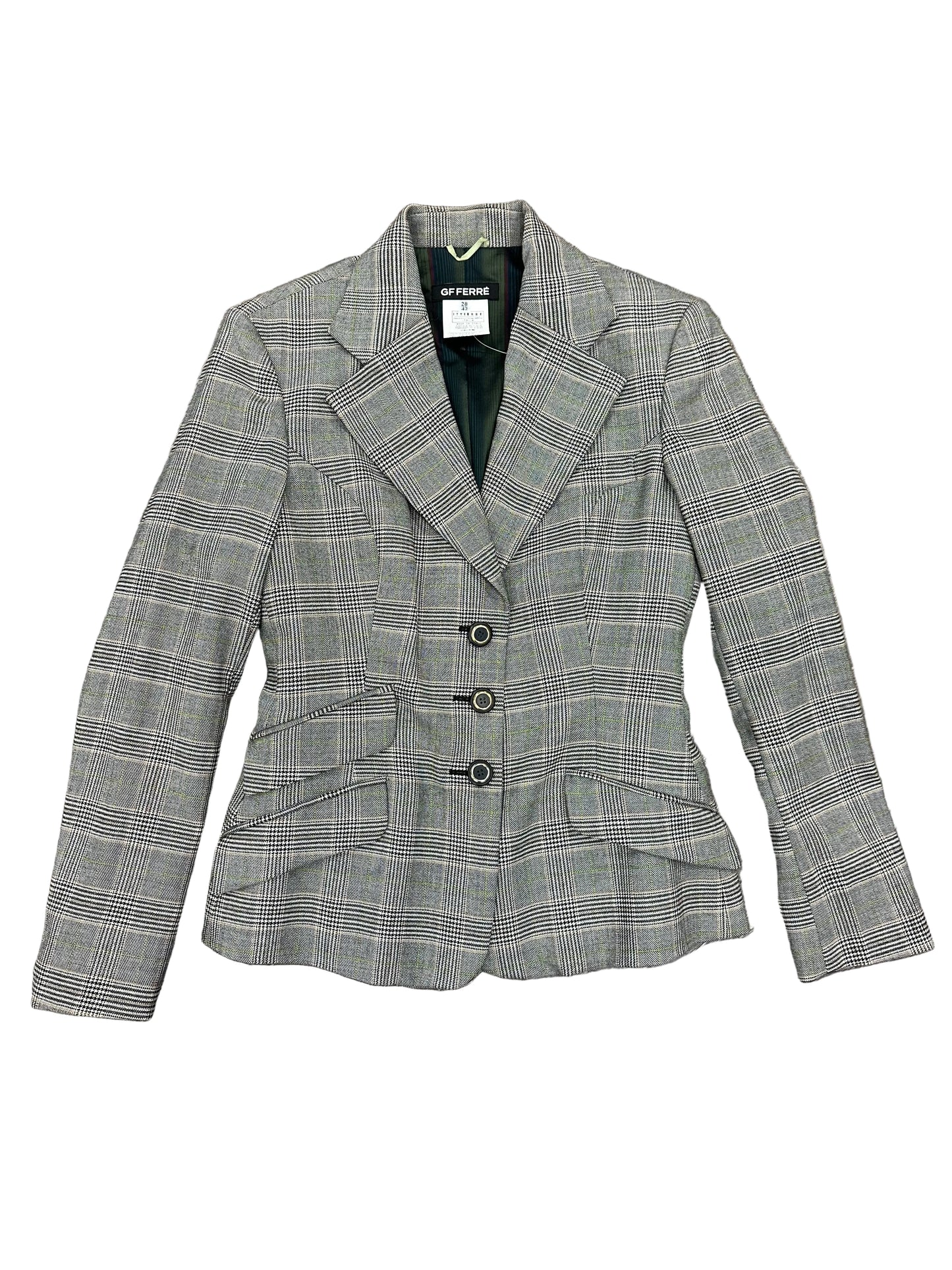 Vintage Gianfranco Ferre Plaid Blazer