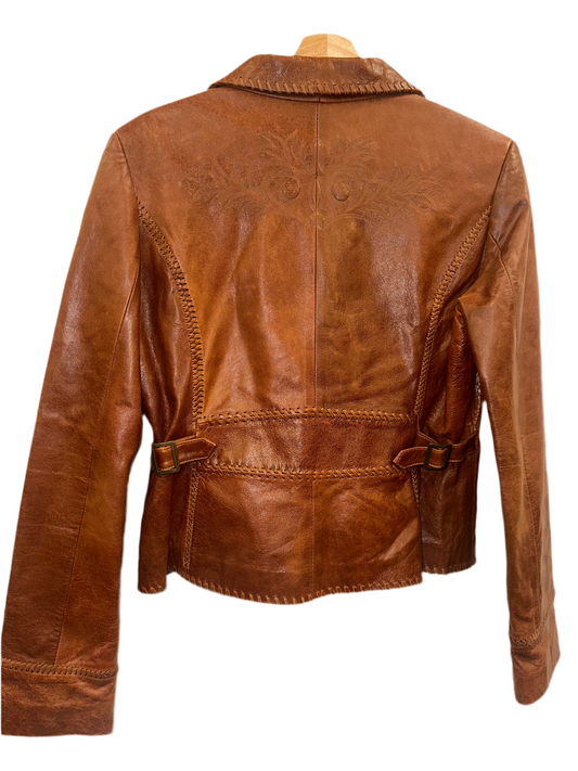 Vintage Brown Leather Jacket