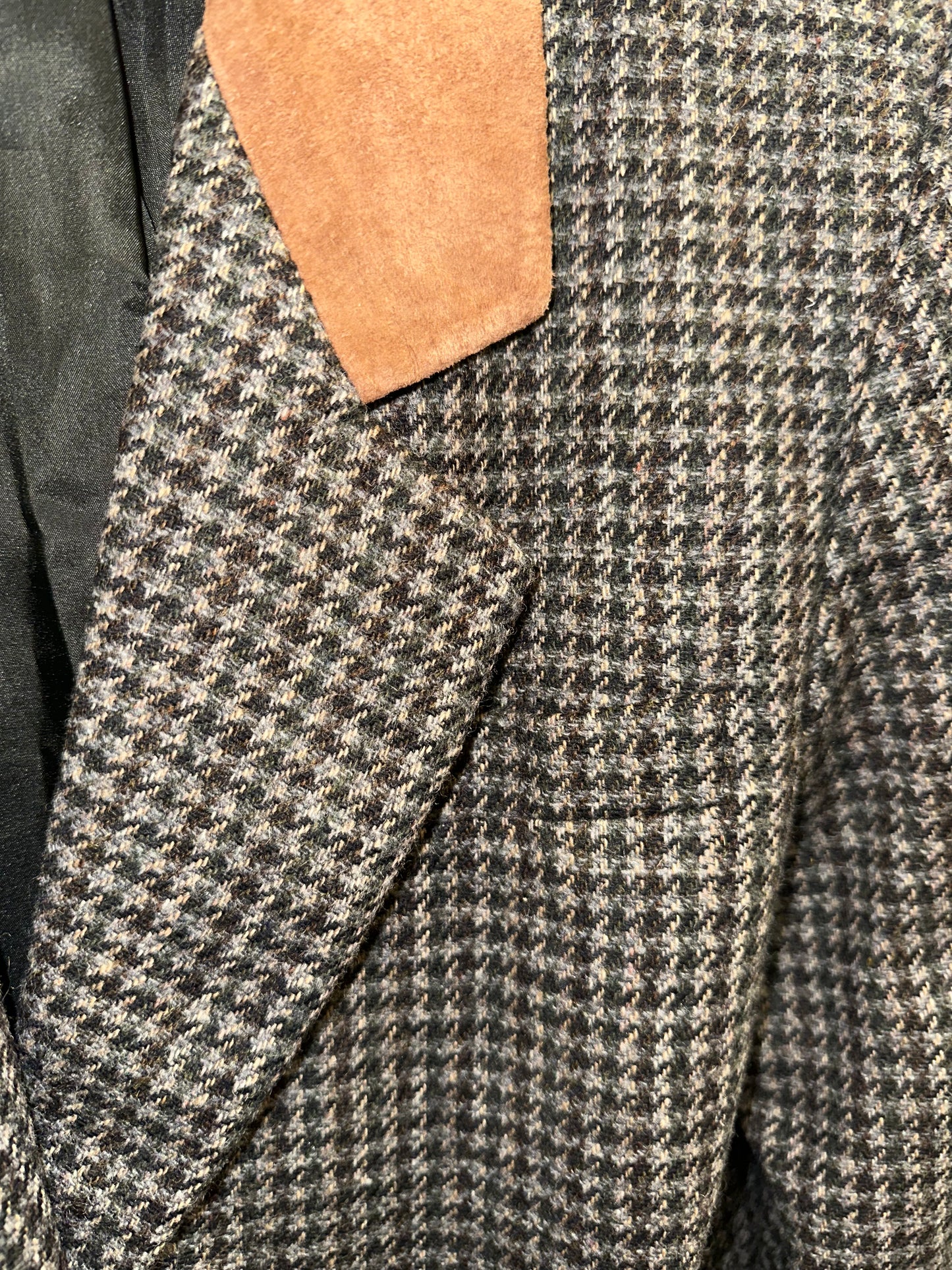 Vintage Wool Houndstooth Blazer