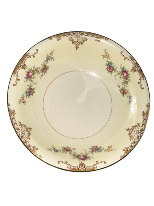 Eggshell Nautilus Floral Jewelry Catch All Dish