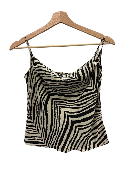 Vintage Silk Zebra Tank Top