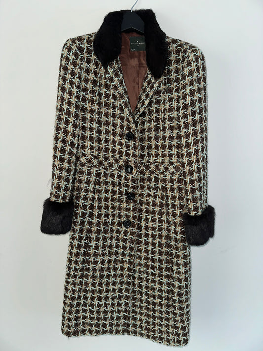 Vintage Tweed Long Coat