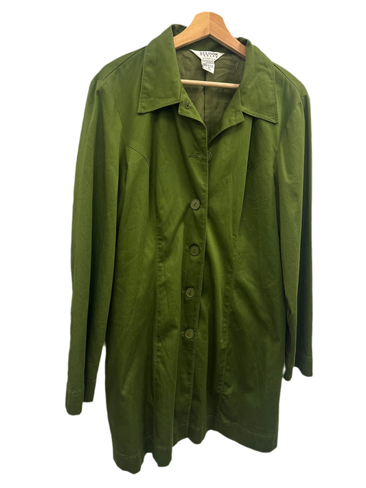 Vintage Green Trench Coat