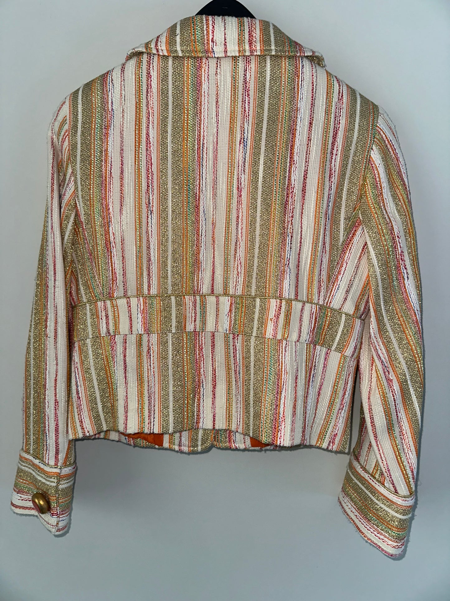 Vintage Dolce and Gabbana Orange Striped Jacket
