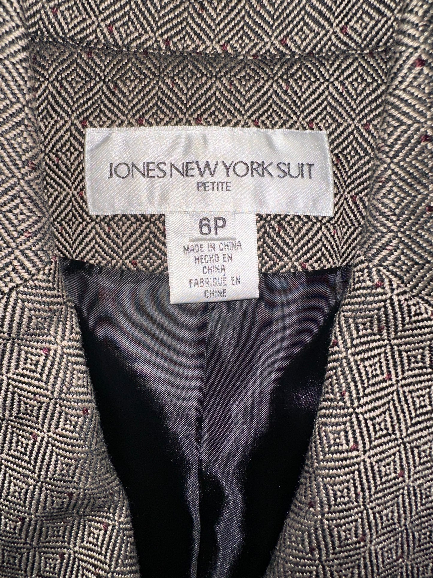 Vintage Peplum Style Cropped Blazer