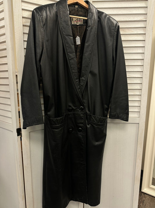 Vintage Long Leather Jacket