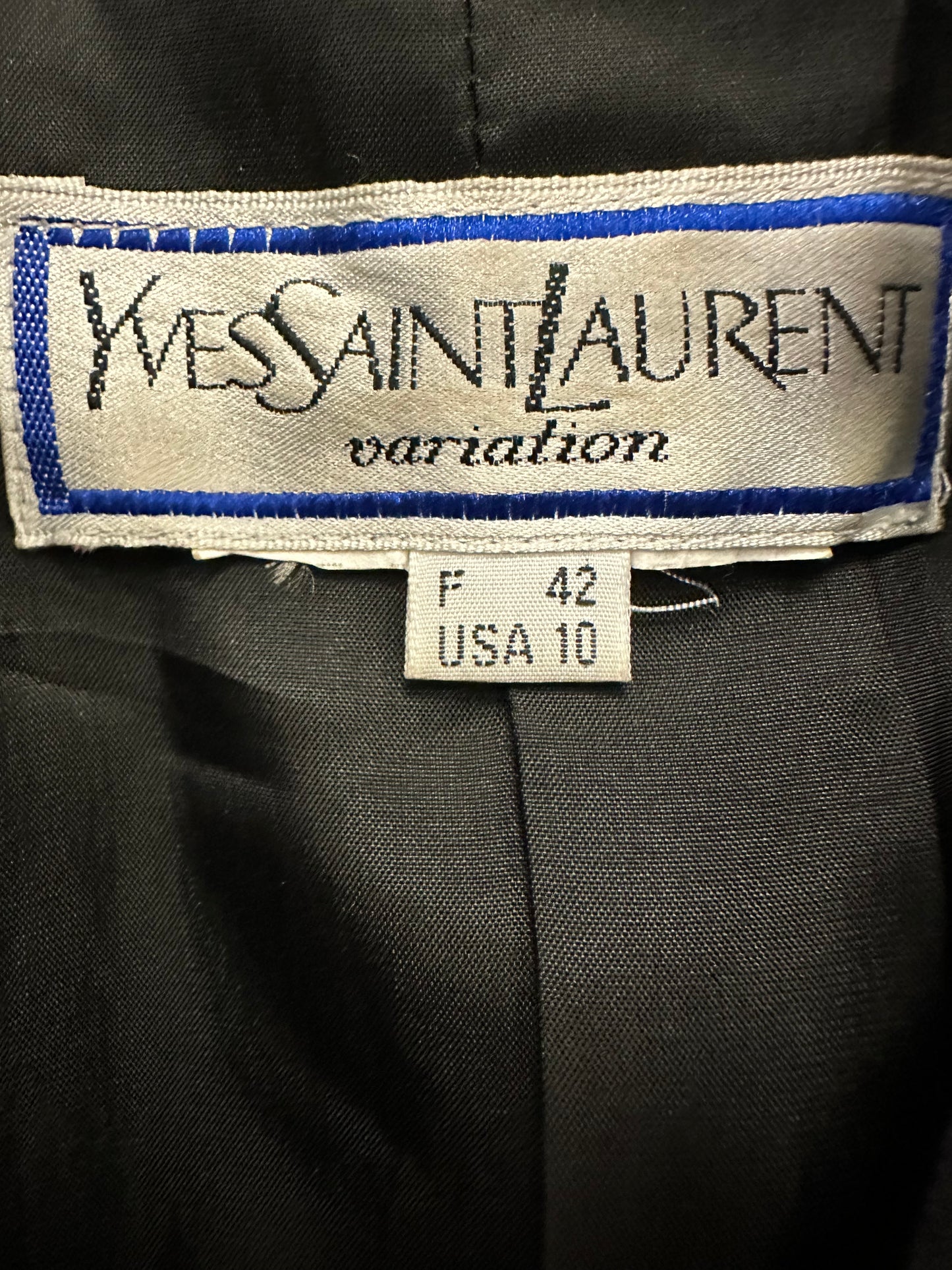 Vintage Yves Saint Laurent Pinstripe Blazer