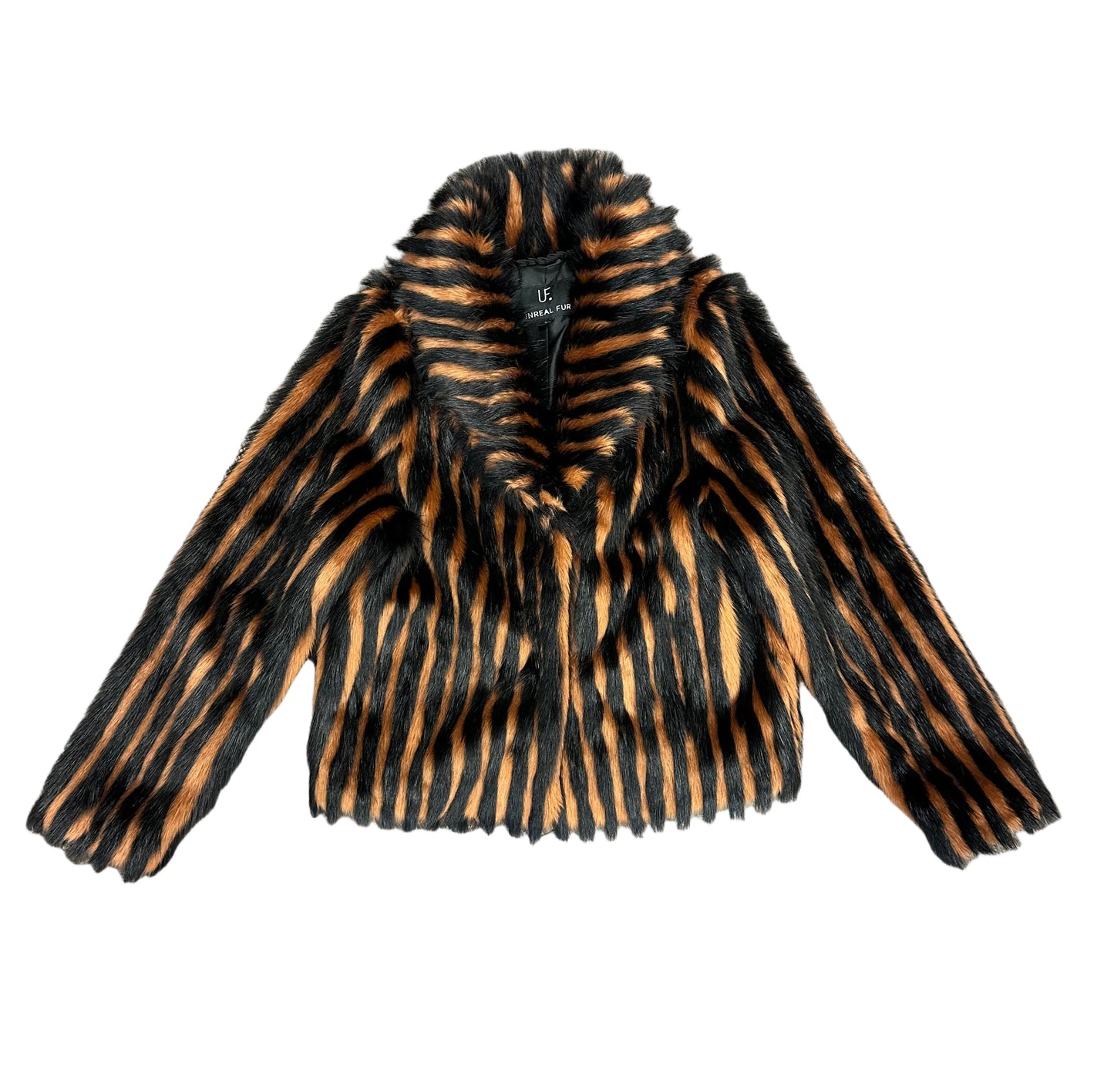 Vintage Faux Fur Striped Jacket