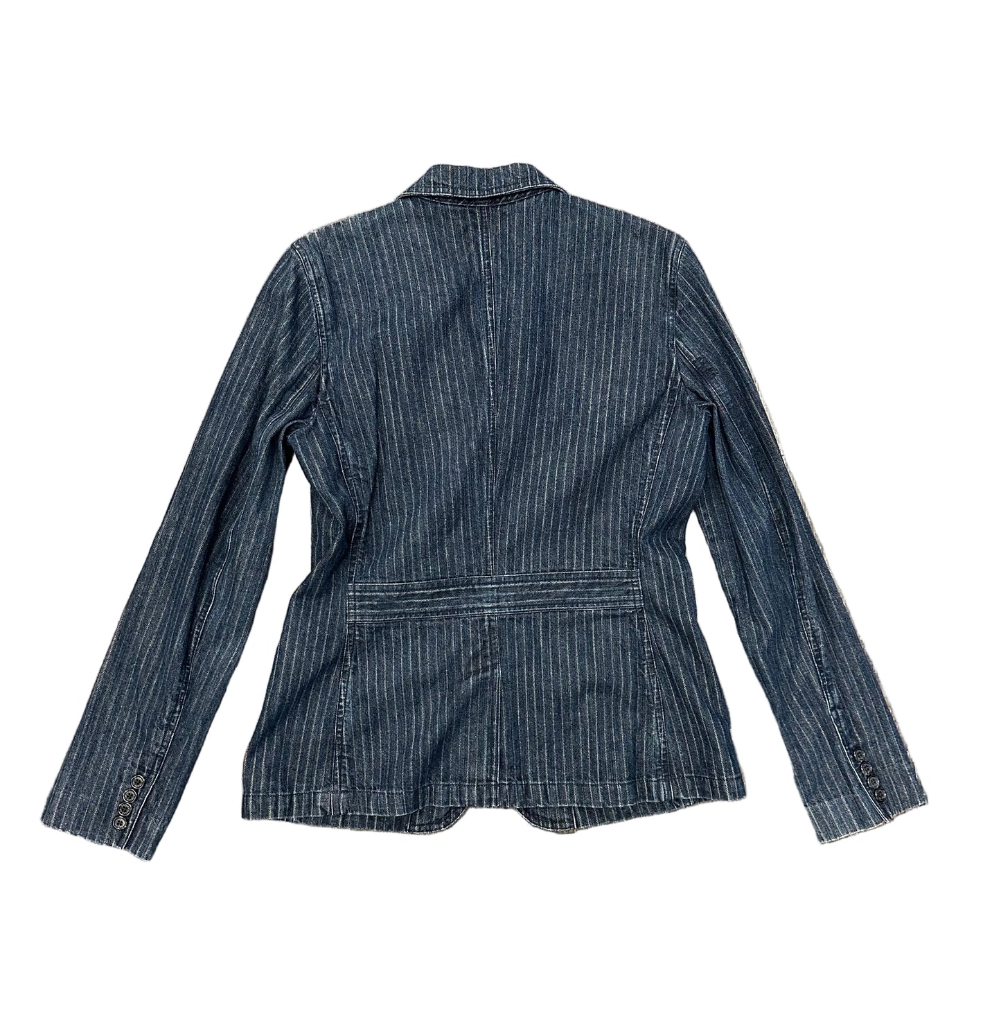 Vintage Ralph Lauren Pinstripe Denim Blazer