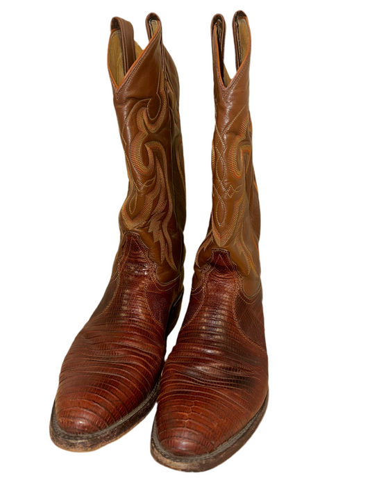 Vintage Brown Cowboy Boots
