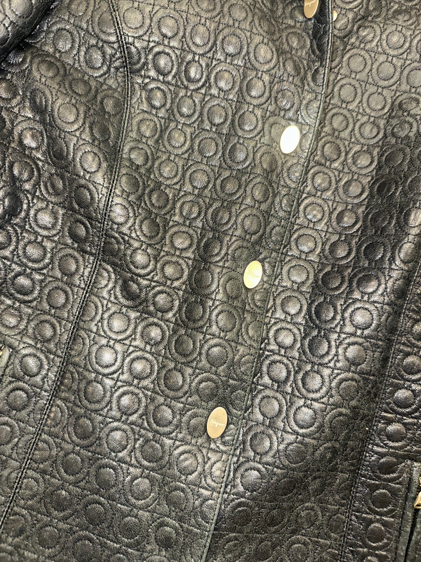 Vintage Ferragamo Leather Jacket