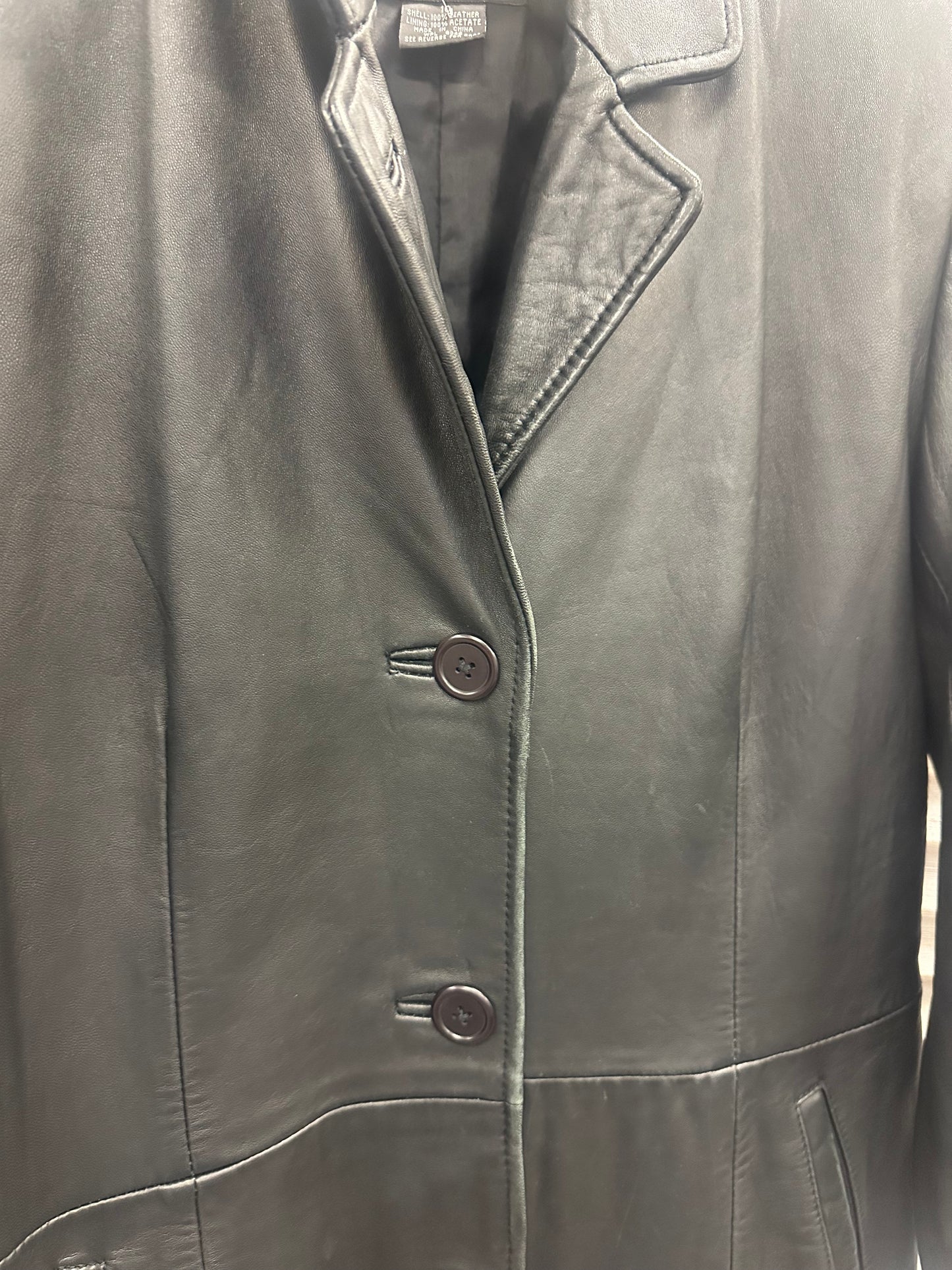 Vintage Long Leather Jacket