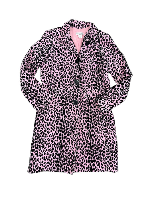 Vintage Pink Leopard Long Jacket