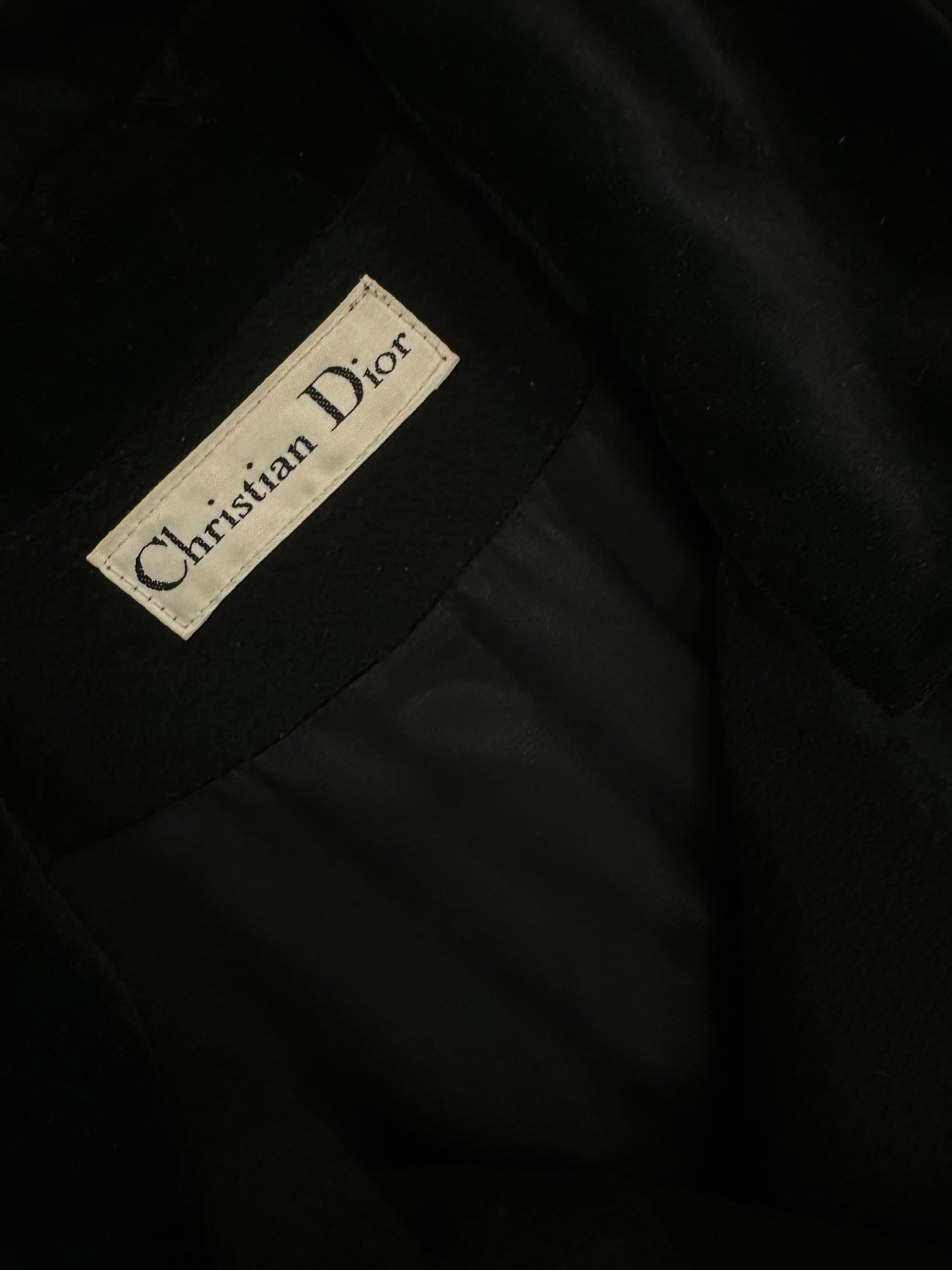 Vintage Christian Dior Long Wool Coat